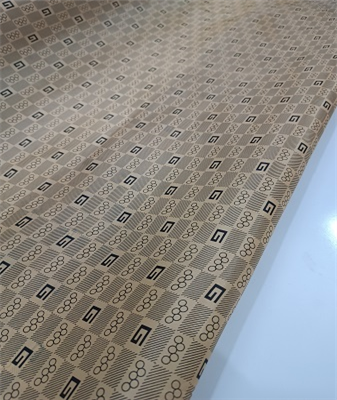 پارچه آستر رویال شمعی طرح Gالمپیک زمینه کرم