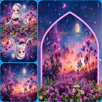 پنل ست عبادت طرح فرشته زیبا